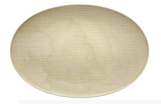 Mesh Cream Oval Platter 42cm